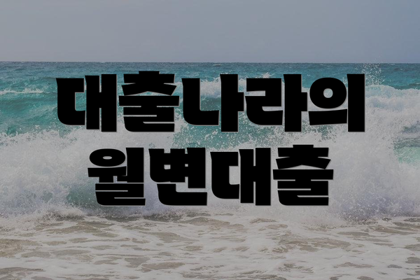 대출나라의 월변대출