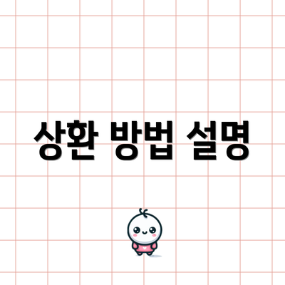 상환 방법 설명