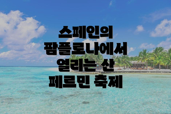 스페인의 팜플로나에서 열리는 산 페르민 축제