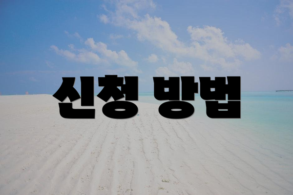 신청 방법
