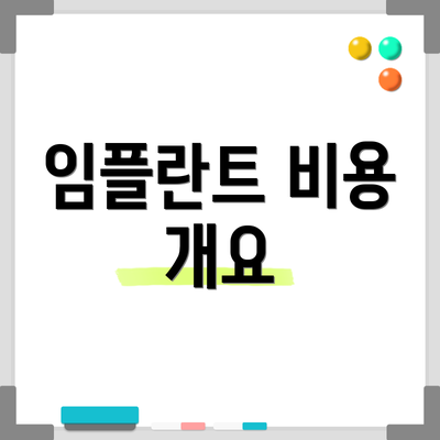 임플란트 비용 개요
