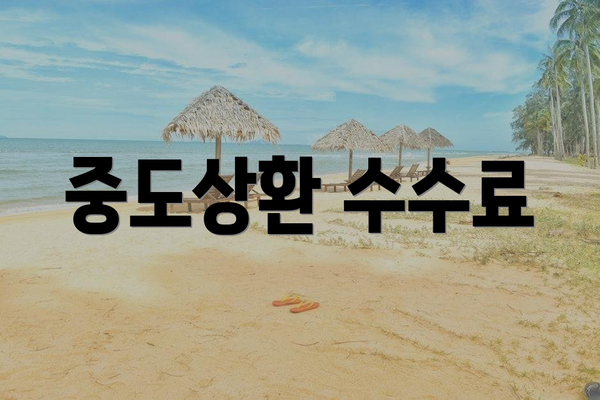 중도상환 수수료