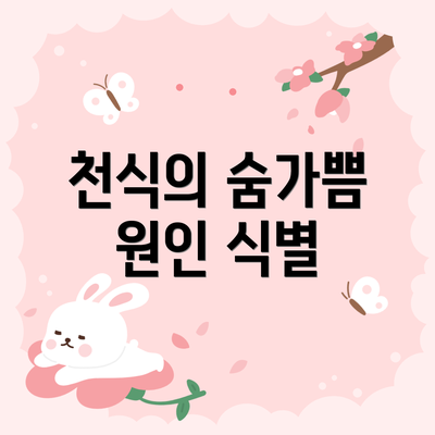 천식의 숨가쁨 원인 식별