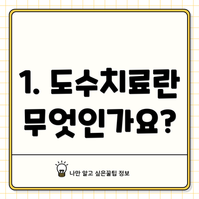 1. 도수치료란 무엇인가요?