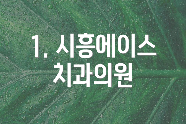 1. 시흥에이스치과의원