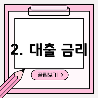 2. 대출 금리