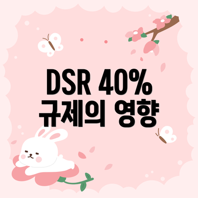 DSR 40% 규제의 영향