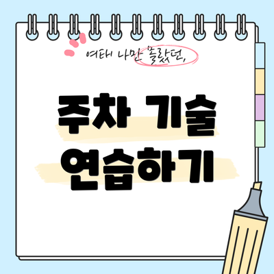 주차 기술 연습하기