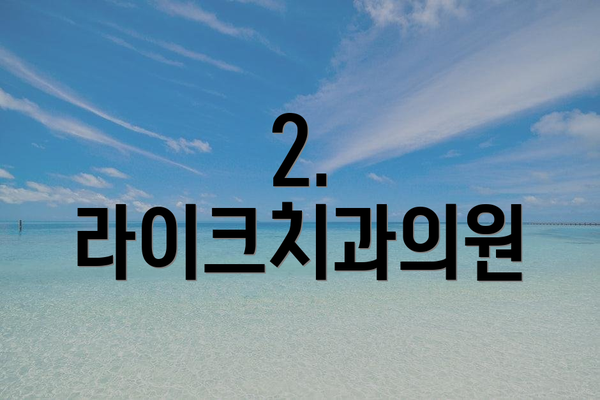 2. 라이크치과의원