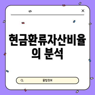 현금환류자산비율의 분석