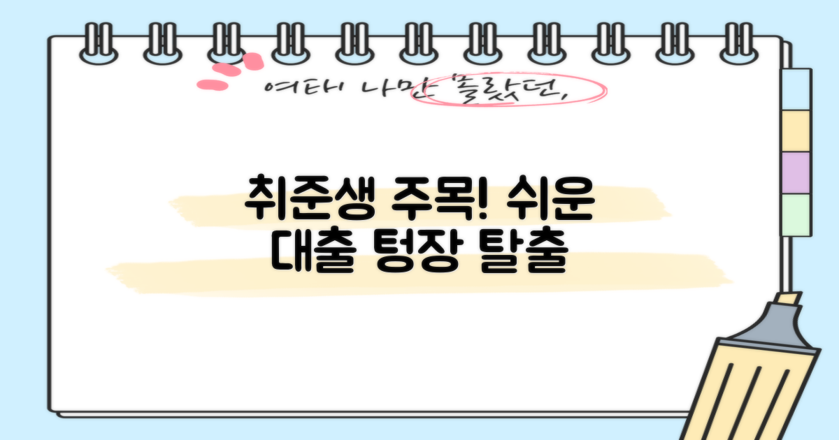 조건 까다롭지 않나요? 취업준비생을 위한 쉽고 저렴한 대출 상품