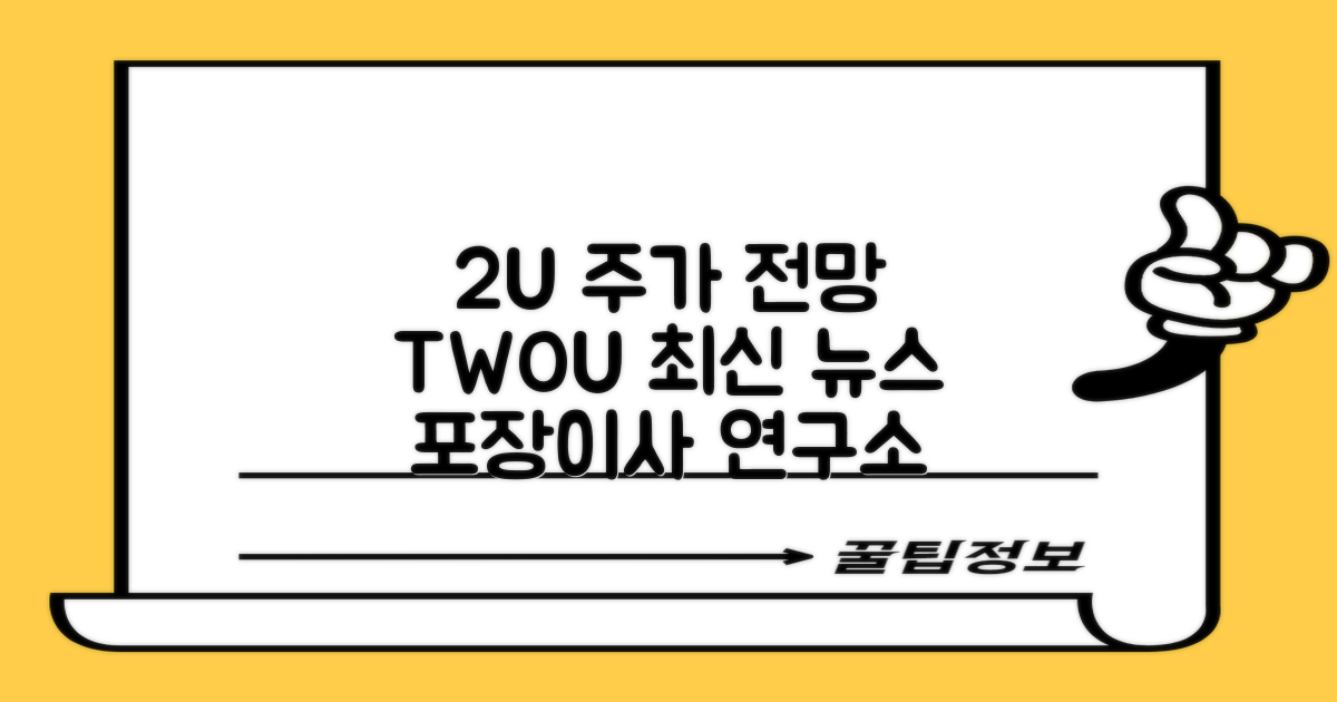 2024년 2U 주식 최신 뉴스 및 NASDAQ TWOU 주가 전망: 포장이사 연구소