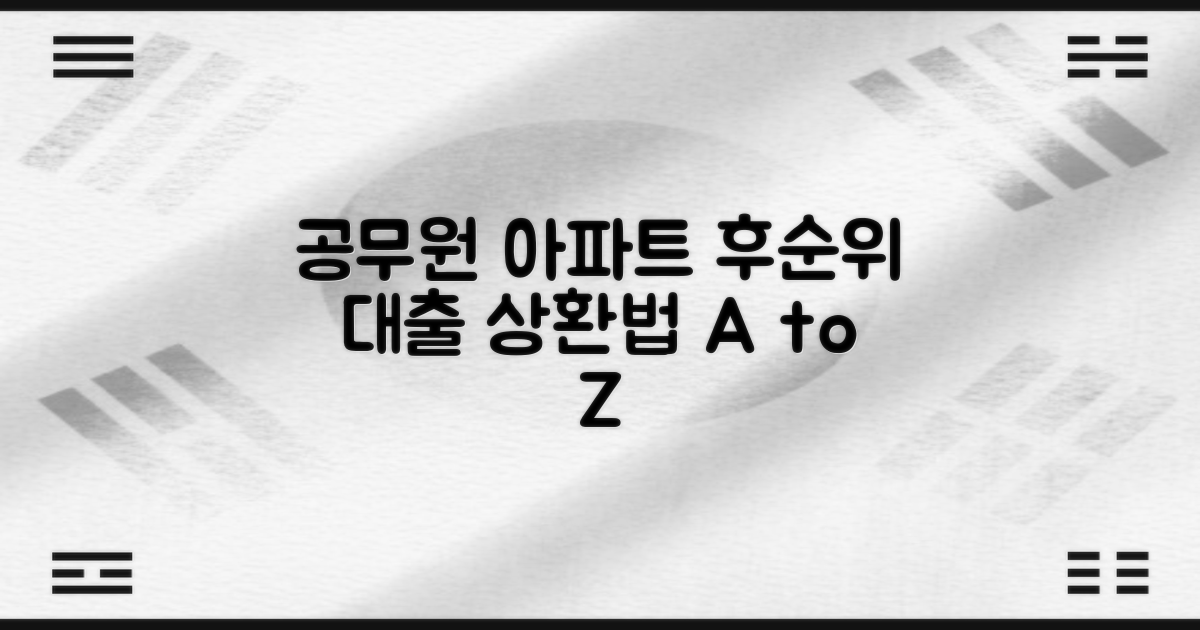 공무원 아파트 후순위 담보대출, 상환 방식별 유리한 선택 가이드
