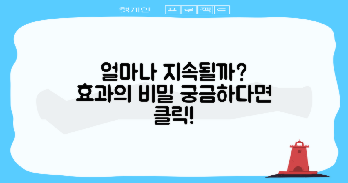 효과는 얼마나 지속될까?