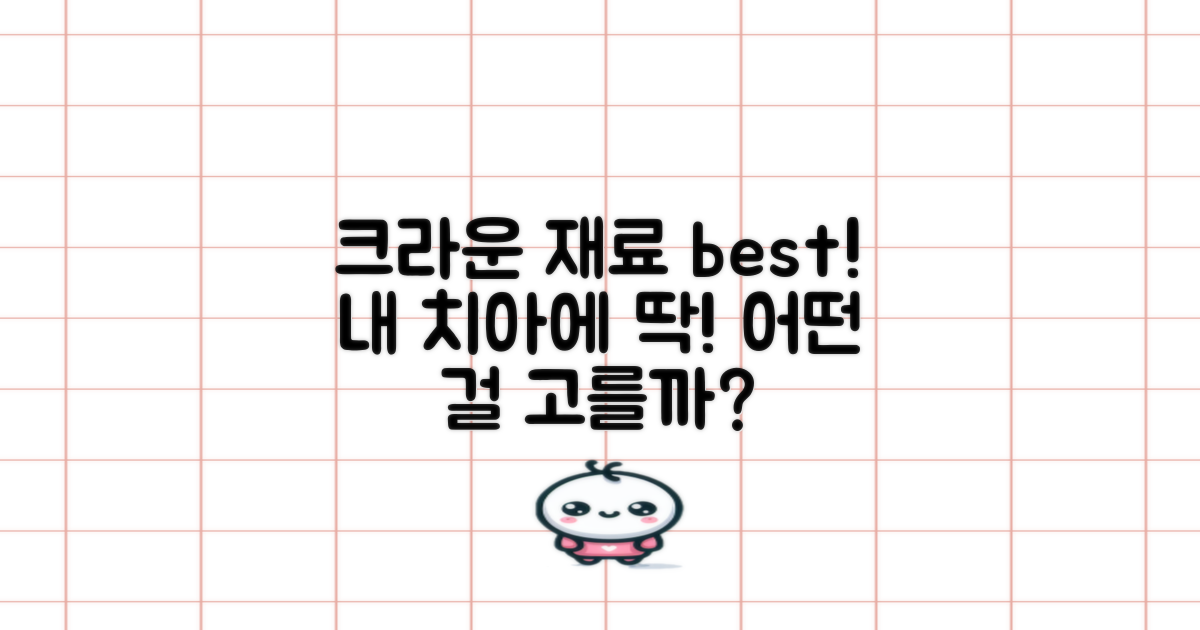 크라운, 어떤 재료가 좋을까?