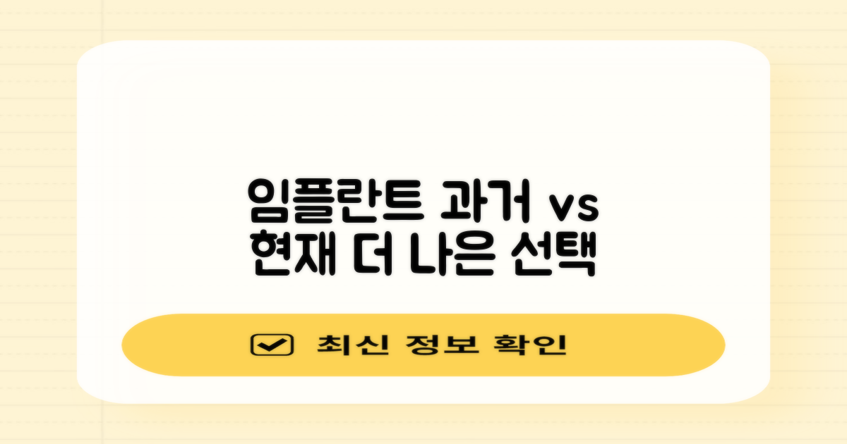 임플란트, 과거와 현재: 더 나은 선택을 위한 진보