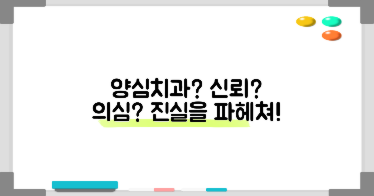 양심치과 선택: 신뢰 vs 의심