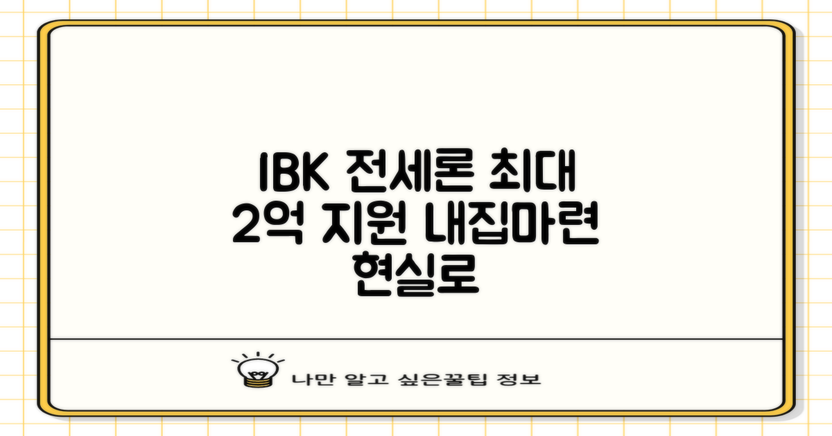 최대 2억 원까지 한도: 꿈꾸던 보금자리, 현실로 만드는 IBK 기업은행 전세 임차 대출