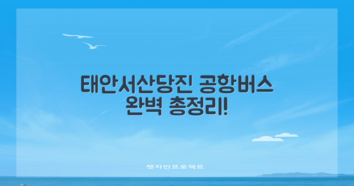 태안/서산/당진 공항버스, 어떻게 찾을까?