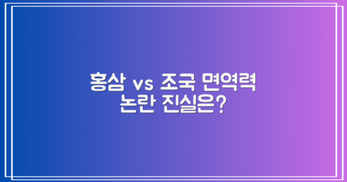 홍삼 광고와 면역력 강화: 조민 검찰 송치 소식 속 진실 탐구
