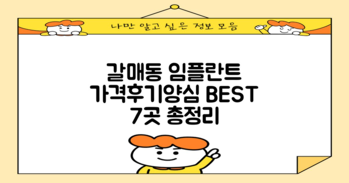 구리 갈매동 임플란트 치과 추천: 가격, 후기, 양심치과 7곳 총정리