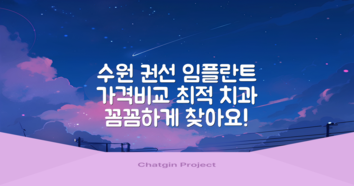 수원 권선구 임플란트, 가격비교부터 최고의 치과 찾는 비결까지!