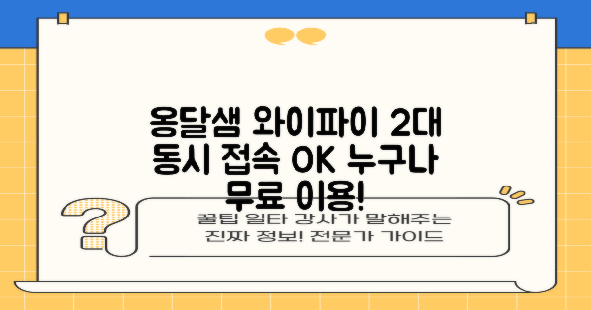 옹달샘작은도서관: 2대 동시 접속 와이파이, 누구나 자유롭게 이용하세요!