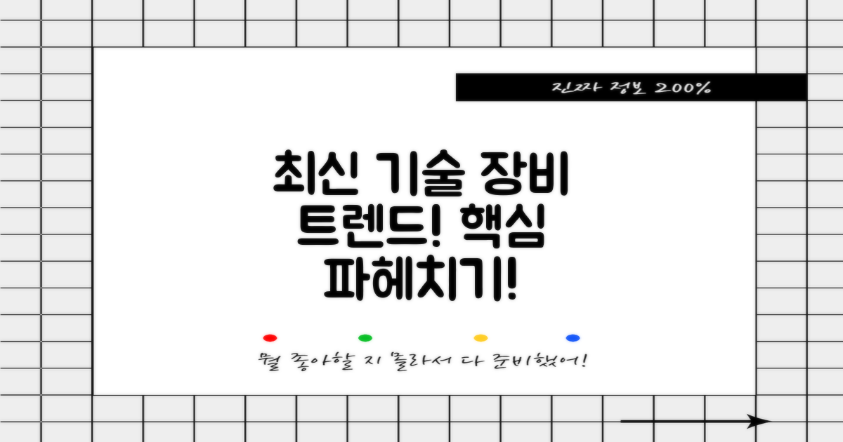 최신 기술 및 장비 현황