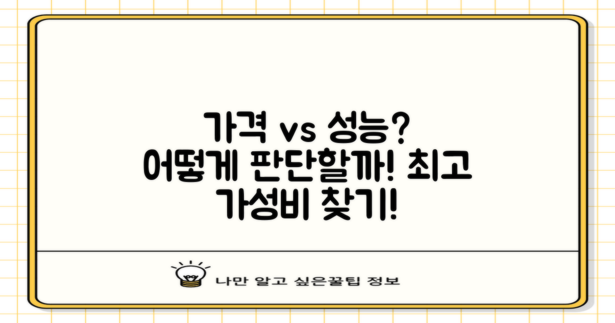 가격 대비 성능은 어떨까?