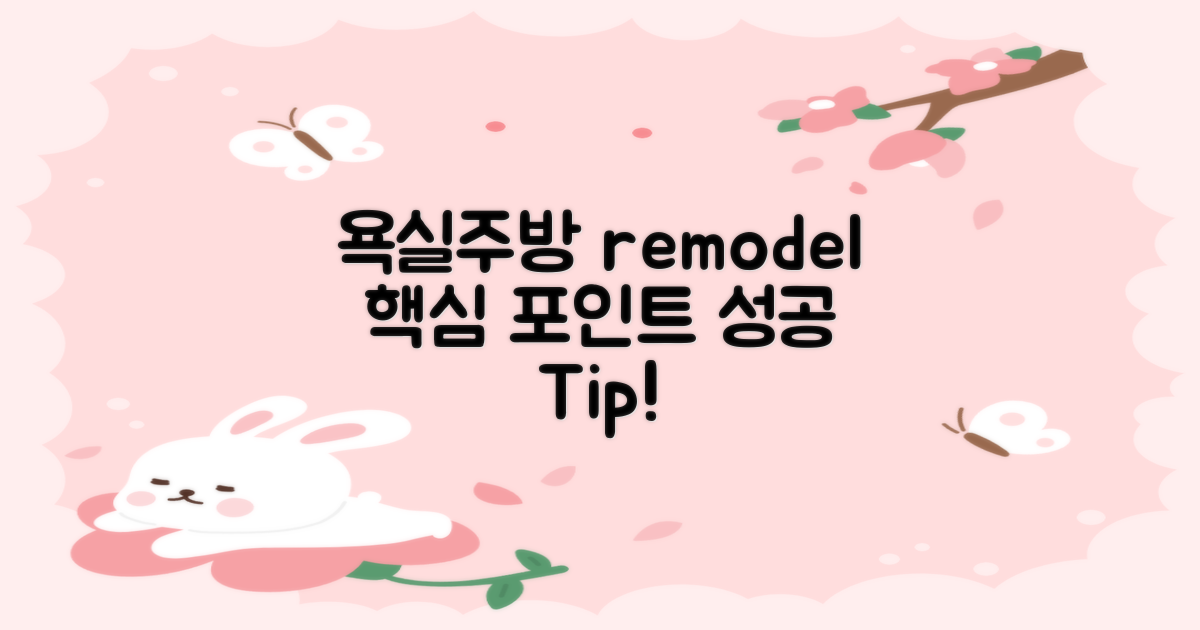 욕실/주방 리모델링, 핵심 포인트