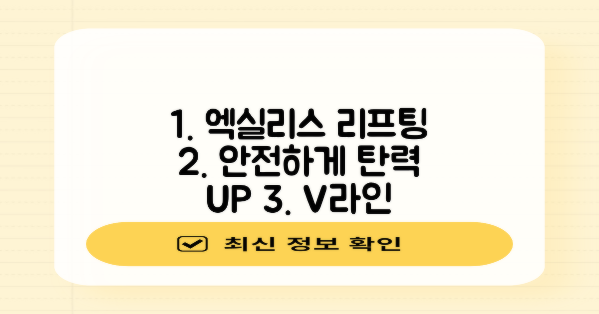 엑실리스 리프팅, 안전하게 탄력 되찾기